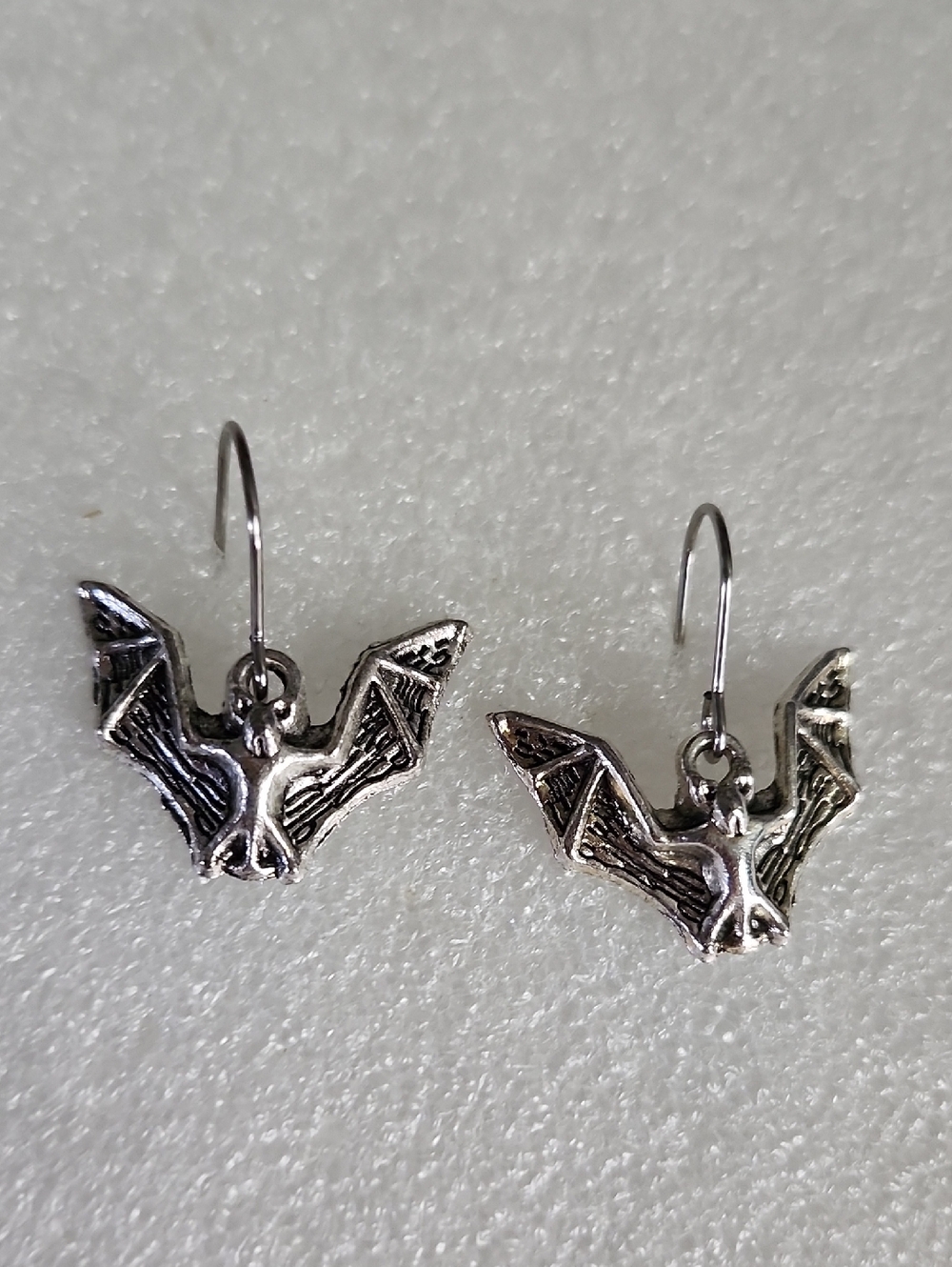 Hand Crafted Menacing Bat Dangle Earrings for Women